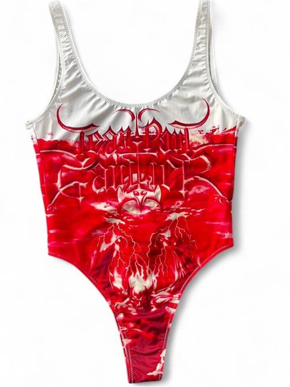 Jean Paul Gaultier Diablo One-Piece Swimsuit Size XS